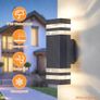 Outdoor Wall Lights Mains Powered Outside Up Down Lights, IP65 Waterproof LED Porch Front Door Light, Square GU10 External Modern Lighting Exterior Sconce Lamp for House, Anthracite Grey Image 3