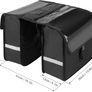 28L Water Resistant Bike Bicycle Rear Seat Carrier Bag Rack Trunk Bags Bike Commuter Bag Pannier Cycling Double Side Luggage Image 4