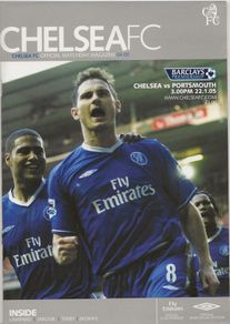 2005 Chelsea v Portsmouth - Barclays Premier League Programme