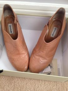 Dune tan ankle boot