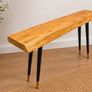 Solid Beech Console Table Image 2