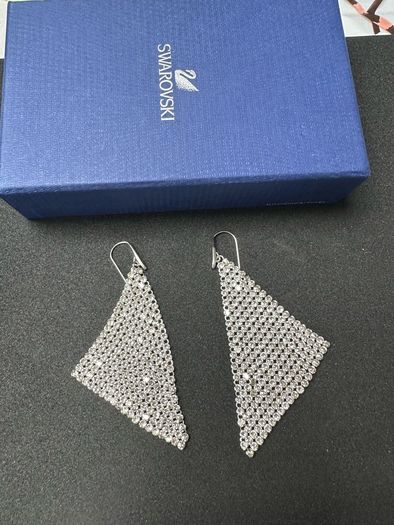 Swarovski Crystal Mesh Drop Earrings