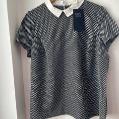 M&S Collection ladies black mix top plus size new