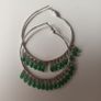 925 silver emerald stones earrings Image 6