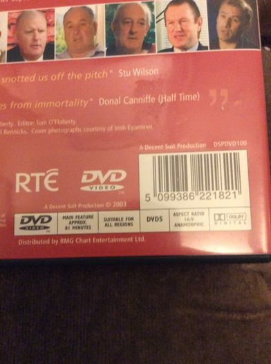 Munster Rugby. Munster Versus All Blacks 1978. Their Finest Hour RTE DVD. Munster 12 All Blacks 0. Thomand Park 31st October 1978.