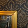 gold large framed mirror Image 3