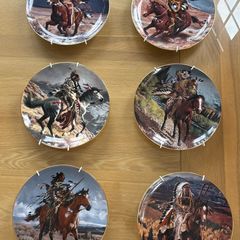 6 Franklin Mint limited edition collector plates