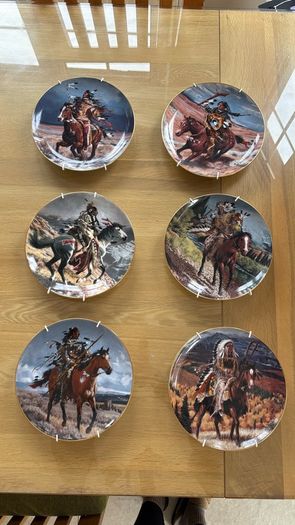 6 Franklin Mint limited edition collector plates