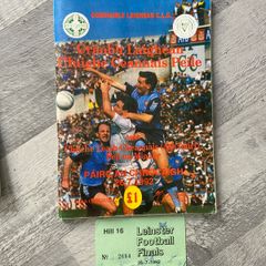Leinster final 1992 programme & ticket Dublin v Kildare
