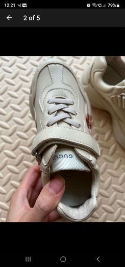 New Gucci style leather sneakers size29