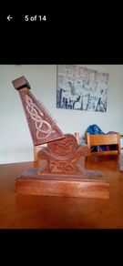 Celtic Harp on Base