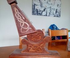 Celtic Harp on Base