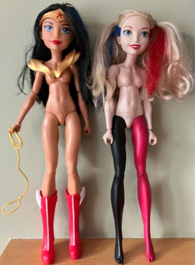 DC Superhero Dolls, Wonder Woman and Harley Quinn