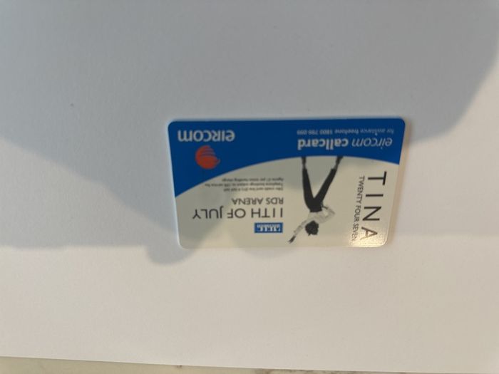 Eircom callcard - Tina Turner