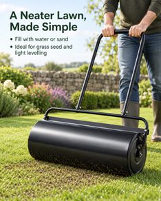 61 Litre Lawn Roller for Grass Seed and Garden Soil Levelling