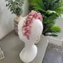Brand new dusky pink floral crown headpiece fascinator headband crown Image 3