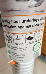 Quality floor underlay (noise and moisture protection)