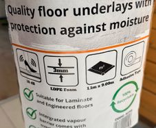 Quality floor underlay (noise and moisture protection)