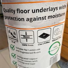 Quality floor underlay (noise and moisture protection)