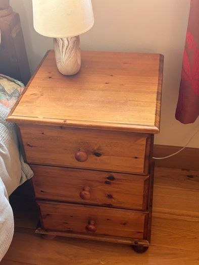 Solid pine tallboy and lockers