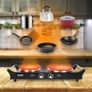 Hot Plate HP2 BK, Table Top Cooking, 2500W Black Steel Electric Double Hob with Handles, 2 Cast Iron Portable Hob Burner Rings (1500W & 1000W) for Home Kitchen, Pots, Camping Image 7