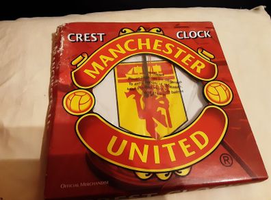 two man united wall clocks,  in original packaging