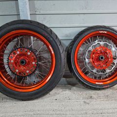 KTM VMX 3.5/5.0 Orange Supermoto Wheels and new CST Tires