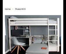 Bed with desk (high sleeper) for children