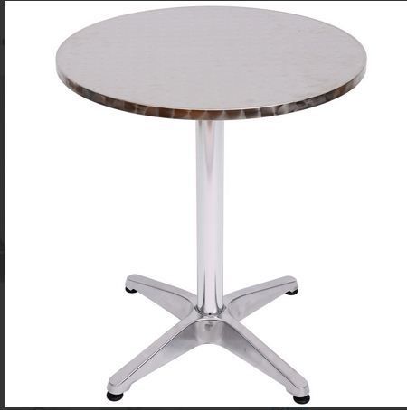 Silver-Adjustable Aluminium Bar Table