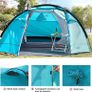 3-4 Man Tent with Porch, Camping Tent for 3 to 4 Persons with Sewn-in Groundsheet, 4000mm Waterproof Family Tent with Bedroom, Lightweight Dome Tent for Outdoor Garden Backpacking Hiking (FREE POSTAGE) Image 4