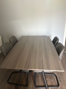 Dining table and chairs