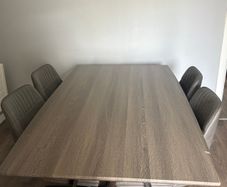 Dining table and chairs
