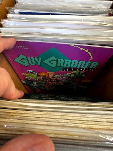 DC Long Comic Box w 250 comics for Sale