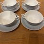 1 Set of 4 Tea Cups with Saucers, 1 Milk Container and 1 Set of 4 Soup Bowls Image 2