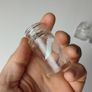 369 - Set of 3 Vintage Collectible Decorative Clear Glass Small Helena Ribinstein Cosmetics Bottles Image 4