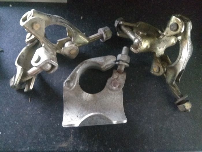 clamps bolted dual size adjustable
