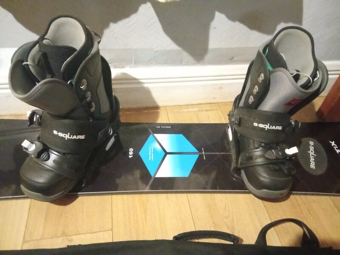 Shoes and Snowboard