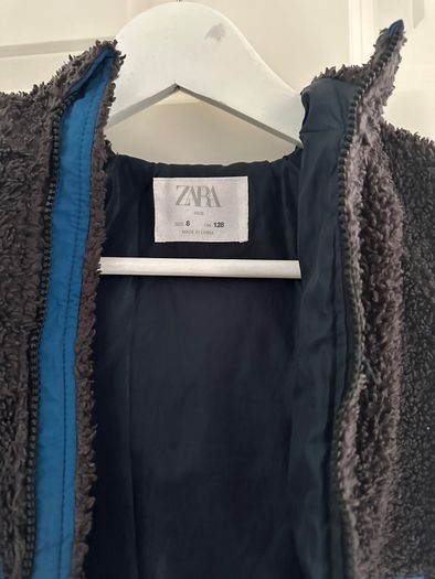 Zara fluffy jacket size 8