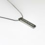Beautiful sterling silver necklace with sparkling gemstones Image 3