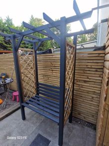 Painted Flat Top Arbours for sale