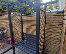 Painted Flat Top Arbours for sale