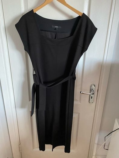 Next ladies black dress with belt