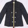 Sandro Paris Black Micro Polka Dot Double-Breasted Tailored Blazer Jacket 12UK/40EU Image 10