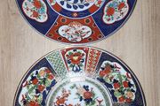 2 Japanese Imari plates,  D 16 cm