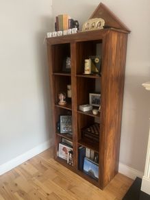 Solid Wood Walnut Display/ Bookcase