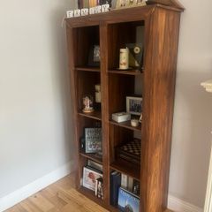 Solid Wood Walnut Display/ Bookcase