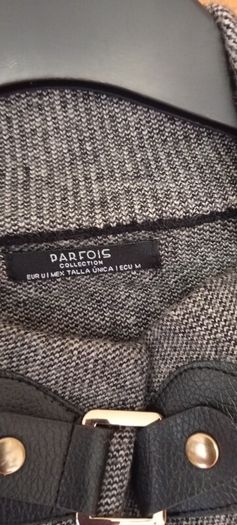 Grey and black Parfois cape one size
