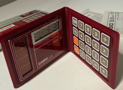 Vintage Casio SL-8B Solar Calculator Boxed Complete