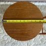 Solid Pine Wooden Bar Stool Round Seat Rustic Style Image 3