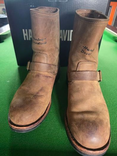 Vintage Harley Davidson Tan boots size 7